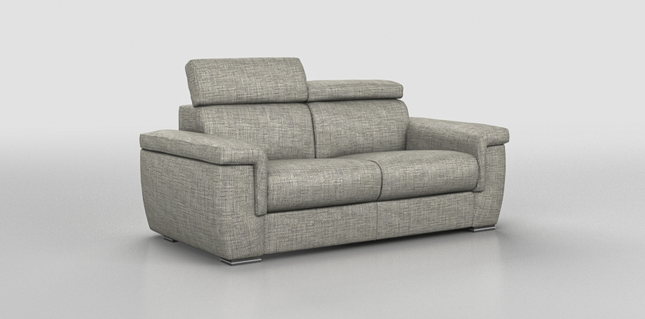 Montecchio - 2 seater maxi bed squared armrest